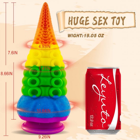Fantasy Dildo Colorful Tentacle Dildo Octopus Huge Anal Plug Premium Liquid Silicone Fantasy Dildo Colorful Tentacle Dildo Octopus Huge Anal Plug Premium Liquid Silicone