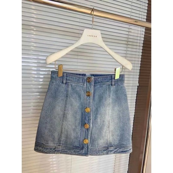 High Rise Button Front Denim High Rise Button Front Denim