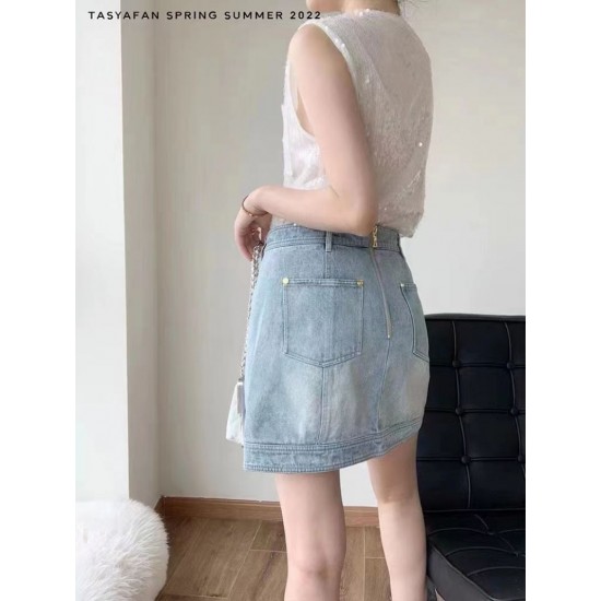 High Rise Button Front Denim High Rise Button Front Denim
