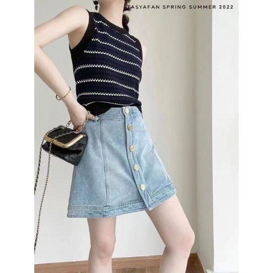 High Rise Button Front Denim High Rise Button Front Denim