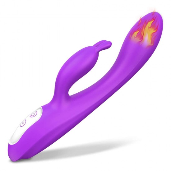 G Spot Rabbit Vibrator Heating Clitoris G-spot Stimulation Waterproof  9 Powerful Vibrations India Women Sex Toy