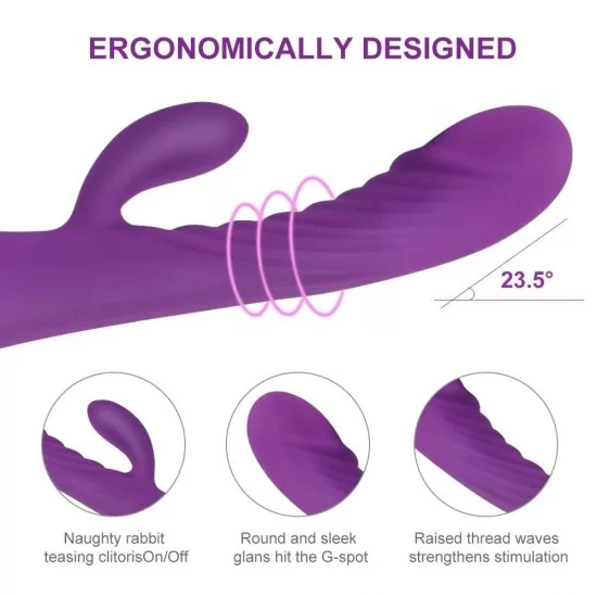 G-Spot Rabbit Vibrator Waterproof Rechargeable Women Sex Toys India G-Spot Rabbit Vibrator Waterproof Rechargeable Women Sex Toys India