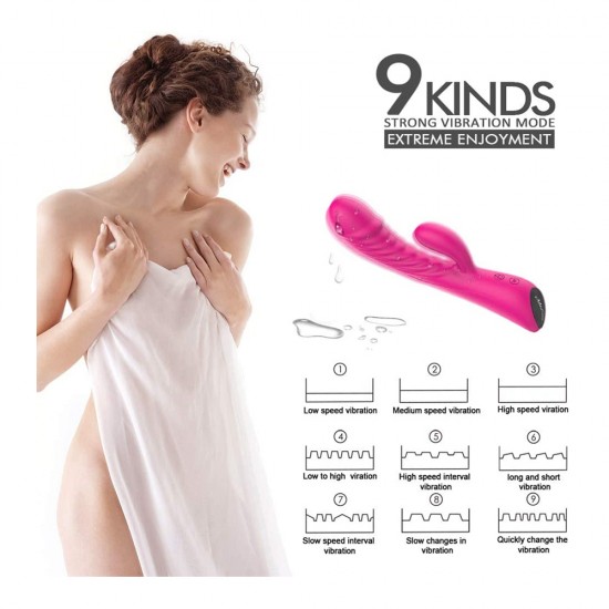 G-Spot Rabbit Vibrator Waterproof Rechargeable Women Sex Toys India