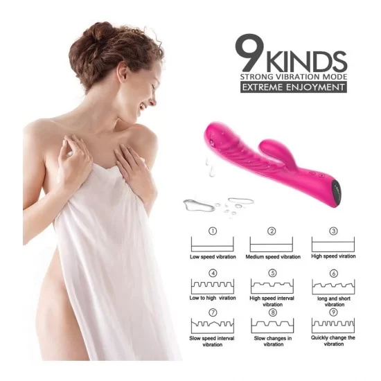 G-Spot Rabbit Vibrator Waterproof Rechargeable Women Sex Toys India G-Spot Rabbit Vibrator Waterproof Rechargeable Women Sex Toys India