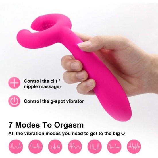 G-Spot Vibrator 3 Motors Clitoris Vagina Stimulator Waterproof Rechargeable India Sex Toys For Women