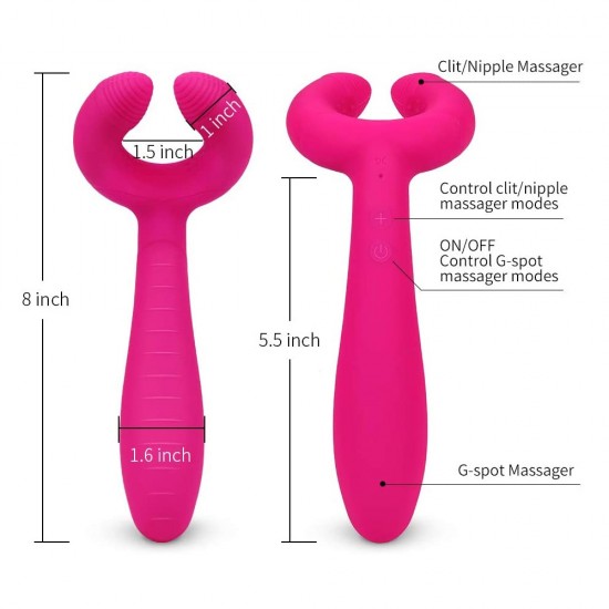 G-Spot Vibrator 3 Motors Clitoris Vagina Stimulator Waterproof Rechargeable India Sex Toys For Women