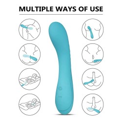 Teal Vibe G Spot Vibrator Vagina Clitoris Stimulation With 10 Vibration Modes Rechargeable Sex Toy For Women India