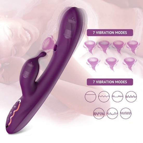 G Spot Vibrator with Clitoral Sucking Dual Motor 7 Vibration 7 Suction Modes Waterproof Sex Toy For Women India