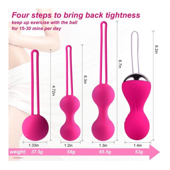 Kegel Balls Ben Wa Balls India 5PC Sets For Bladder Control Pelvic Floor Exercises Tightening