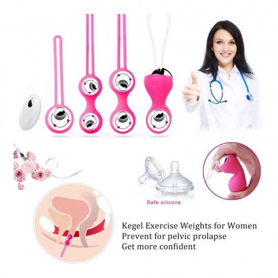 Kegel Balls Ben Wa Balls India 5PC Sets For Bladder Control Pelvic Floor Exercises Tightening