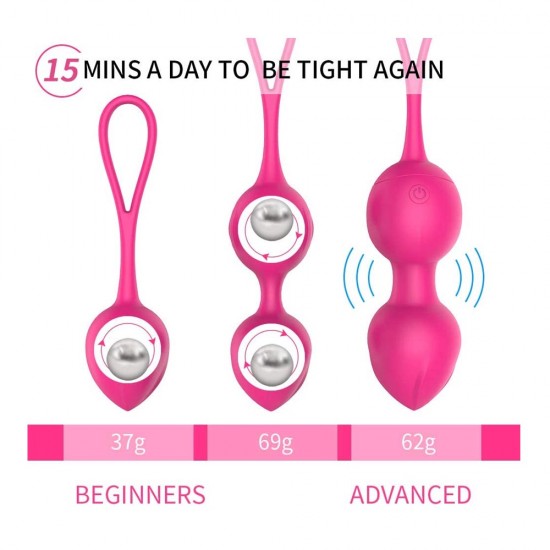 Kegel Balls Ben Wa Balls India For Women Tightening 3 Piece Set Kegel Exercise Ball Pelvic Floor Bladder Control Training Remote Control