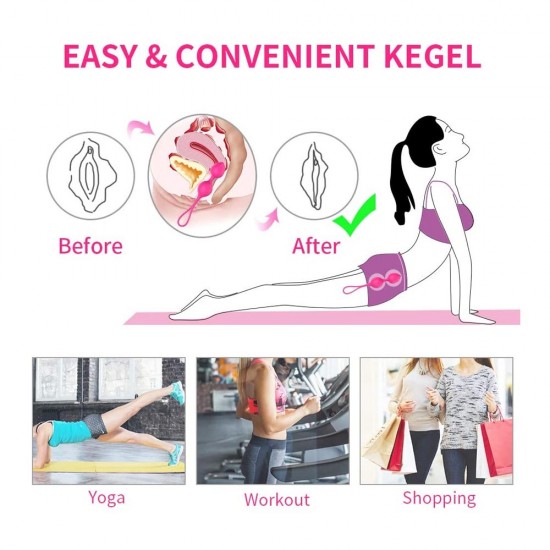 Kegel Balls Ben Wa Balls India For Women Tightening 3 Piece Set Kegel Exercise Ball Pelvic Floor Bladder Control Training Remote Control