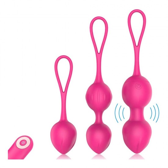 Kegel Balls Ben Wa Balls India For Women Tightening 3 Piece Set Kegel Exercise Ball Pelvic Floor Bladder Control Training Remote Control