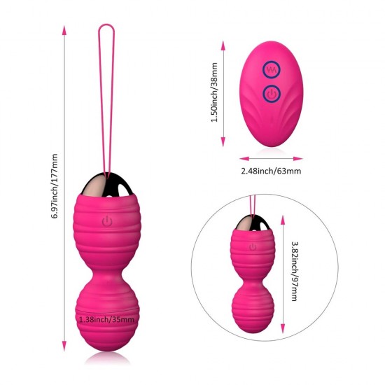 Kegel Balls Ben Wa Balls India Safe Silicone Remote Controlled Tightening Women Pelvic Floor Strengthening