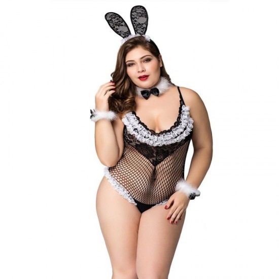 Fat Sexy Lingerie Role Play Sexy Creux Lapin Fille Grande Taille