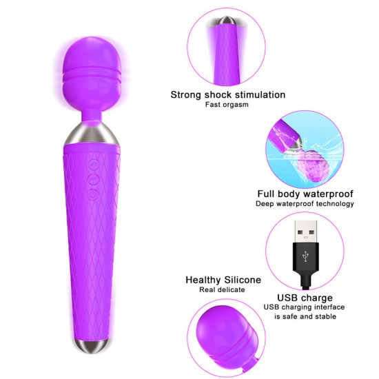 Magic Wand Vibrator G Spot Massager Powerful India Female Sex Products