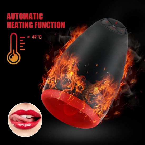 Male Masturbators Oral Sex Heating and Suction 6 Vibration Modes 3 Intensity Levels Waterproof Blow Job Toy India