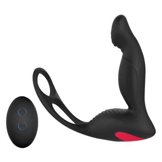 Male Prostate Massager Vibrator Remote Control With Penis Ring and Ball Loop 9 Speeds Anal Sex Toy India