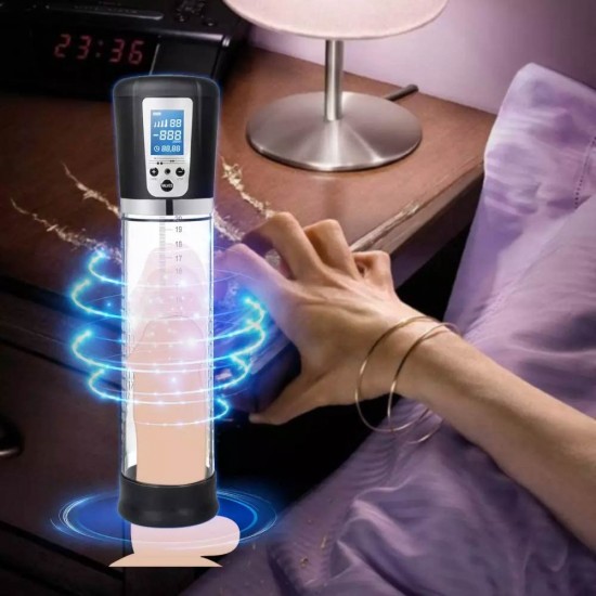 Penis Enlargement Pump Electric with 4 Suction Intensities Automatic High Vacuum Penis Enlargement Extend Stronger Bigger Erections