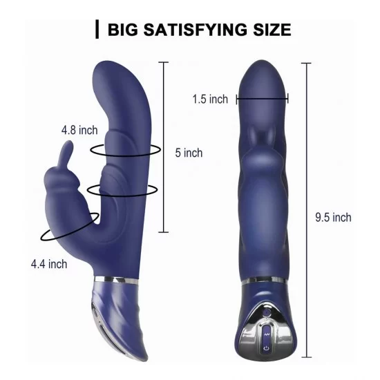 Rabbit Vibrator G-spot Rechargeable Waterproof 10 Vibration Modes Sex Toy for Girl