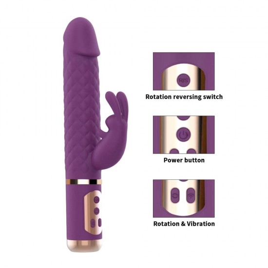 Rabbit Vibrator India Rotating G Spot Clitoris Stimulation Women Sex Toys