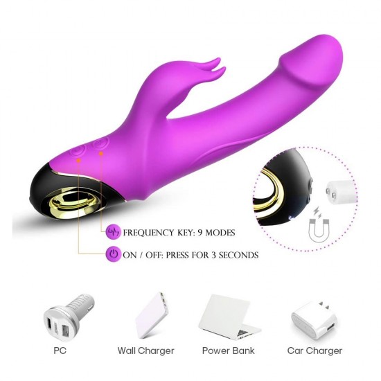 Rabbit Vibrator Vagina Stimulation Dual Powerful Motors Each 9 Frequency Masturbation Women Sex Toys India