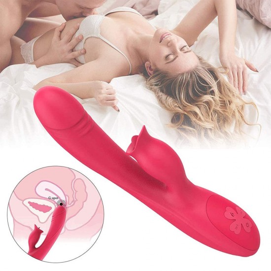 Rabbit Vibrator With Pulsating Tongue Licking 7 Pulsations 10 Vibrations Waterproof Women Masturbation Adult Sex Toy India