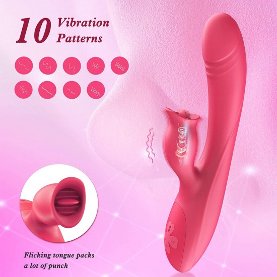 Rabbit Vibrator With Pulsating Tongue Licking 7 Pulsations 10 Vibrations Waterproof Women Masturbation Adult Sex Toy India Rabbit Vibrator With Pulsating Tongue Licking 7 Pulsations 10 Vibrations Waterproof Women Masturbation Adult Sex Toy India