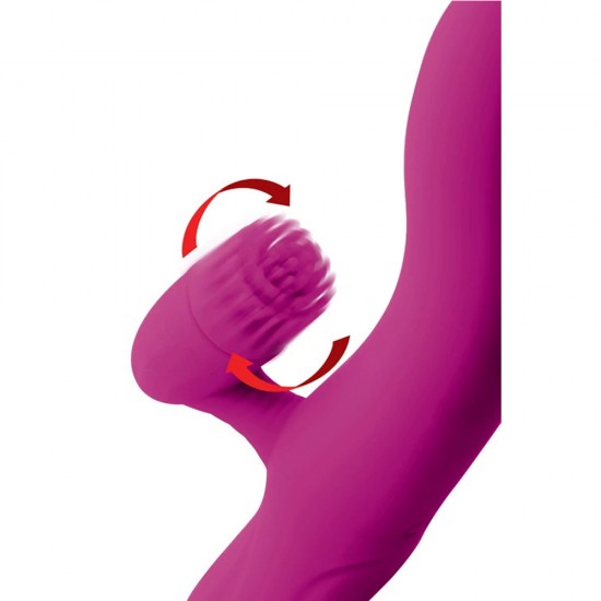 Rabbit Vibrator With Rotating Ticklers Sex Toy For Women India