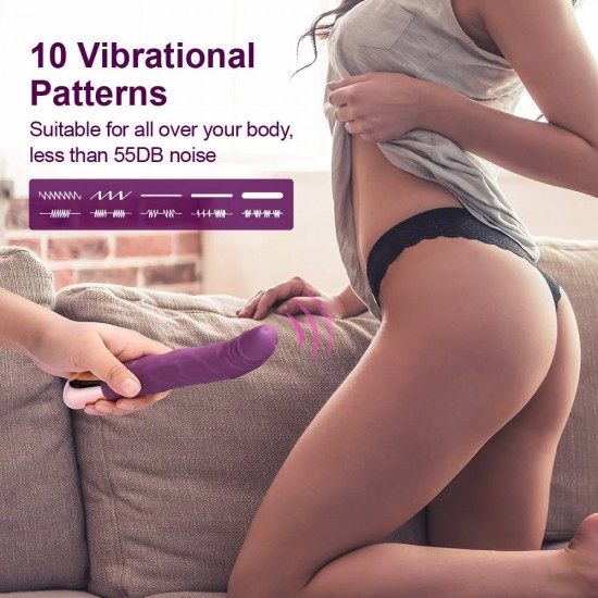 Realistic Dildo Vibrator G-Spot Clitoral Stimulation10 Vibration Sex Toys for Women India