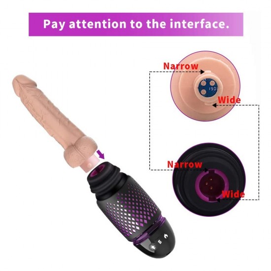 Realistic Vibrator Thrusting Dildo Remote Control With Suction Cup Hands-Free Rechargeable Heating 7 Vibration Mode Sex Toy For Women India