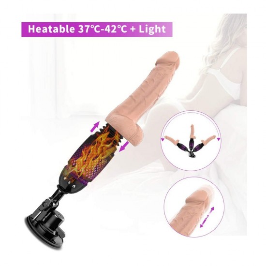 Realistic Vibrator Thrusting Dildo Remote Control With Suction Cup Hands-Free Rechargeable Heating 7 Vibration Mode Sex Toy For Women India