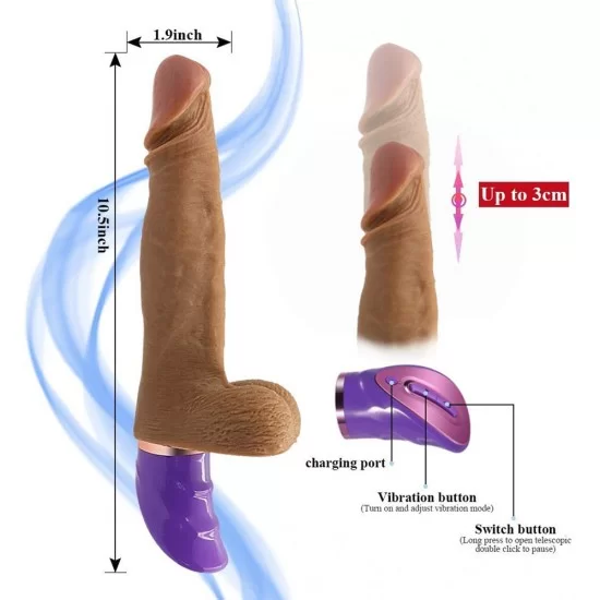 Realistic Vibrator Thrusting Dildos G spot Vibrator Rechareable Sex Toys for Women India