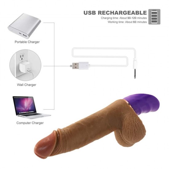 Realistic Vibrator Thrusting Dildos G spot Vibrator Rechareable Sex Toys for Women India