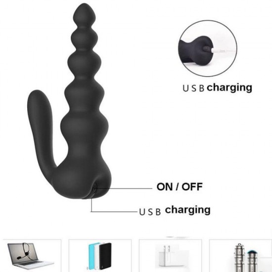 Wireless Remote Control 10-frequency Vibration Anal Plug Prostate Massager For Male & Female