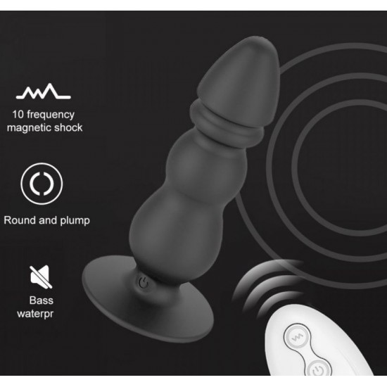 10 speed Shock Anal Plug With Remote For Men