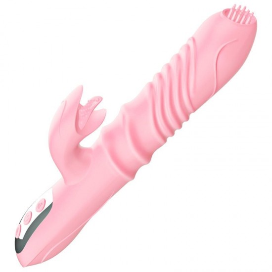 Thrusting & Heating Rabbit Vibrator for Woman G Spot Vagina Clitoris Stimulator