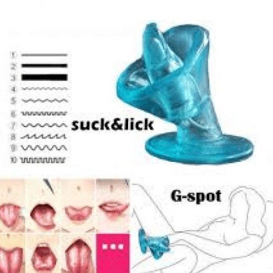 Mouth Sucker Electric Tongue & Nipple Sucking Cllitoral Stimulate Vibrator