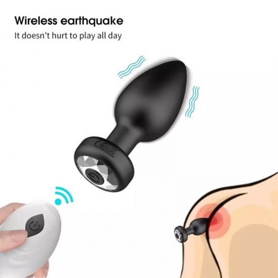 Anal Vibrator For Men & Women with Wireless Remote Control Silicone Butt Plug Anal Vibrator For Men & Women with Wireless Remote Control Silicone Butt Plug