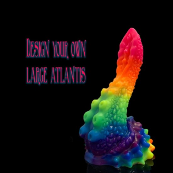 FANTASY DILDO- CUSTOMIZE ATLANTIS- EROTIC SEX TOY- TENTACLE DILDO- X- LARGE DILDO