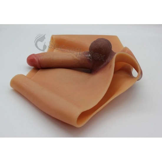 Dildo Silicone Penis Pants Shorts Transgender Dick Fake Cock Strap On Sex Toy UK Lifelike Cast (Solid Or Hollow)