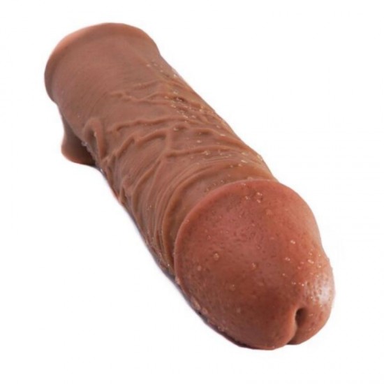 Hot Boy Power Sex Realistic Choco Penis Extender Sleeve