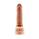 6.7” Elephant Thorned Vibrating Silicone Extension in Brown