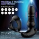 App & Remote Control Anal Vibrator with Cock Ring 9 Thrusting & Vibrating Modes