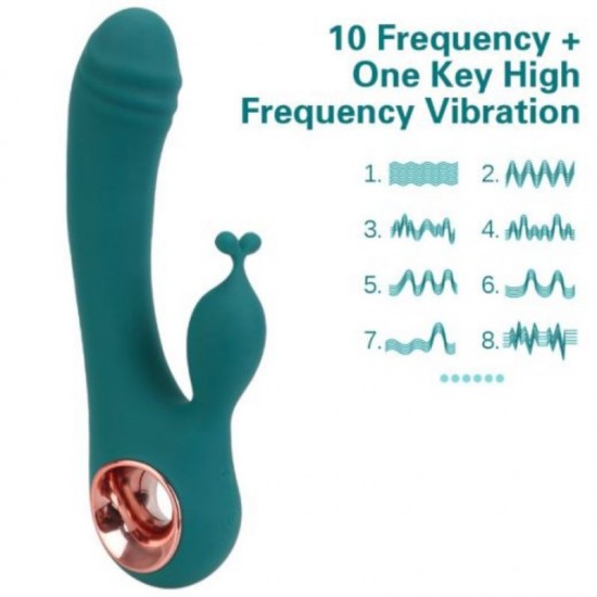 10 Frequency Rabbit Vibe G Spot Clitoris Stimulation Vaginal Anal Massager
