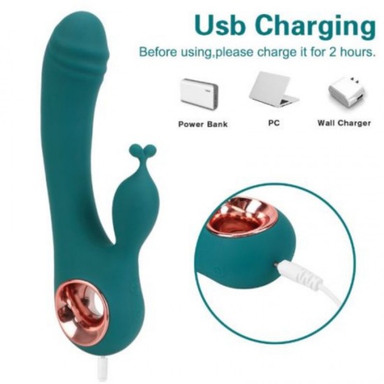 10 Frequency Rabbit Vibe G Spot Clitoris Stimulation Vaginal Anal Massager