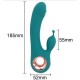 10 Frequency Rabbit Vibe G Spot Clitoris Stimulation Vaginal Anal Massager