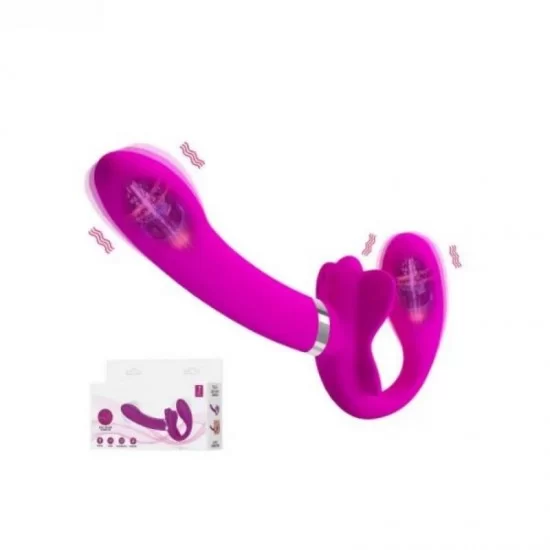 12 Speed Vibration Double Penetration Strap-on Vibrator Lesbian Sex Toys 12 Speed Vibration Double Penetration Strap-on Vibrator Lesbian Sex Toys