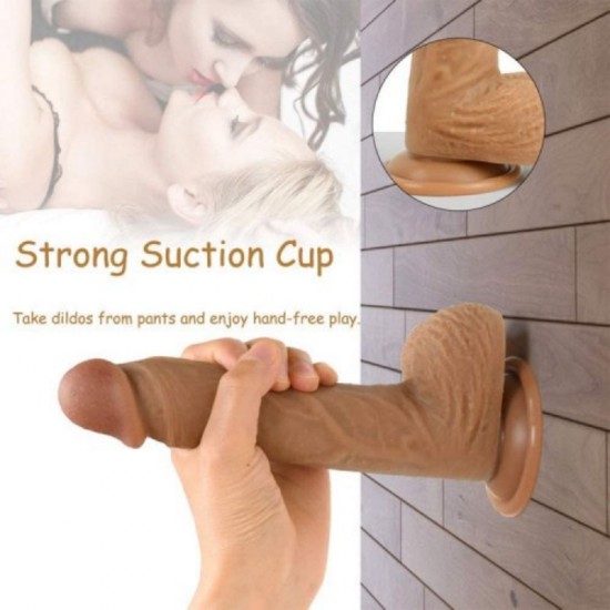 Horse on with Strapon 12 Inch Dildo Realistic Solid Dildo with Suction Cup