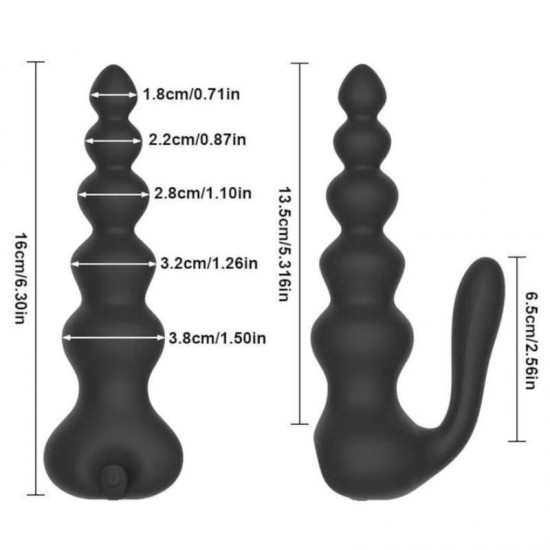 Remote Control Anal Vibrator Clitoris Anus Massager